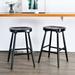 Wade Logan® Brynnleigh Solid Wood 26.6" Counter Stool Wood in Black | 26.6 H x 17.1 W x 17.1 D in | Wayfair 65D17757827A412B97B9A57E4F7A5597