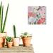 Red Barrel Studio® Blush Floral Foliage Canvas in Pink/Red | 12 H x 12 W x 0.8 D in | Wayfair DEB18BE335524474B57C9072966EB278