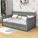 Red Barrel Studio® Diti Twin Size Wood Daybed w/ Twin Size Trundle Wood in Gray | 43 H x 42 W x 80 D in | Wayfair F6A1A69FC1544DBFB099E9283A542559