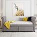 Red Barrel Studio® Golson Upholstered Storage Bed Upholstered in Gray | 33.4 H x 45.6 W x 80.5 D in | Wayfair DA357CD3C4DD4295A719A36DB3E4E7D6