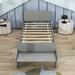 Latitude Run® Wooden Platform Bed w/ Headboard & Footboard Bench Wood in Gray | 31 H x 42 W x 93 D in | Wayfair 64ABD307F9BD4D89920584D566F6FDFF