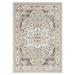 White 72 x 47 x 0.27 in Area Rug - Bungalow Rose Aveline Performance Ornate Traditional Oriental Ivory/Blue Rug | 72 H x 47 W x 0.27 D in | Wayfair