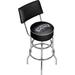 Trademark Global NBA 31" Swivel Bar Stool Metal in Gray | Wayfair NBA1100-SS3