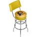 Trademark Global NBA 31" Swivel Bar Stool Metal in Gray | Wayfair NBA1100-IP3