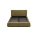 ARTLESS UP Platform Bed Upholstered/Velvet in Brown | Queen | Wayfair A-UP-Q-2-C