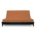 Prestige Furnishings Box Cushion Futon Slipcover Polyester in Brown | Loveseat | Wayfair IC-MRST-LS