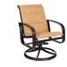 Woodard Cayman Isle Outdoor Rocking Chair Metal in Black | Wayfair 2FX572-92-51N