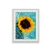 Four Hands Art Studio 'Sunken Sunflowers' by Geoffrey Baris - Shadowbox Print on Paper in Blue/Yellow | 24 H x 19 W x 2 D in | Wayfair