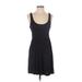 Guess Casual Dress - A-Line: Black Solid Dresses - Women's Size Small