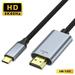 USB C to HDMI-compatible Adapter 10Ft 4K 60Hz USB Type-C to HDMI-compatible Cable High-Speed USBC Adapter for Monitor Compatible with USB-C Laptops Phones Tablets