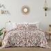 Sweet Jojo Designs Ivory Orange Boho Vintage Floral Women Girl Queen Duvet Cover Bedding Set Bohemian Botanical Farmhouse Fringe