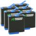 Wasabi Power Battery (6-Pack) for GoPro HERO8 Black (Compatible with HERO7 HERO6 HERO5)