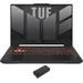 ASUS TUF Gaming A15 (2023) Gaming/Entertainment Laptop (AMD Ryzen 7 7735HS 8-Core 15.6in 144Hz Full HD (1920x1080) GeForce RTX 4050 16GB DDR5 4800MHz RAM Win 11 Pro) with DV4K Dock