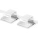 100 Pcs Cable Clips Self-Adhesive Wire Clips Car Cable Organizer Cable Wire Management Adhesive Cable Holder for Car Office and Home White+White Adhesive