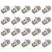 20X BNC Male Plug Right Angle Crimp for RG58 RG400 RFC195 RF Coax Adapter Connector Silver