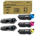 Amateck Compatible Toner Cartridge Replacement for TK-5282K TK-5282C TK-5282M TK-5282Y 5 Pack for M6325cidn M6635cidn P6235cdn