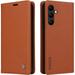 Case for Samsung Galaxy A34 5G PU Leather Wallet Case Cover Samsung Galaxy A34 5G Flip Folio Case with Card Holders Magnetic Phone Case Compatible with Samsung Galaxy A34 5G Yellow Brown