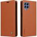 Case for Samsung Galaxy M33 5G PU Leather Wallet Case Cover Samsung Galaxy M33 5G Flip Folio Case with Card Holders Magnetic Phone Case Compatible with Samsung Galaxy M33 5G Yellow Brown