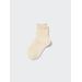 Women's Heattech Crew Mellow Socks with Odor Control | Beige | US W 7.5-10 | UNIQLO US