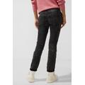 Comfort-fit-Jeans STREET ONE Gr. 27, Länge 32, schwarz (black random wash) Damen Jeans High-Waist-Jeans