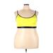 Zyia Active Active Tank Top: Yellow Color Block Activewear - Women's Size 2X-Large