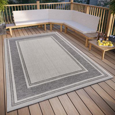 Teppich HANSE HOME "Cast", beige (beige,grau), B:76cm H:6mm L:150cm, Polypropylen (PP), Teppiche, strapazierfähig, pflegeleicht, robust, In- und Outdoor, wetterfest Image