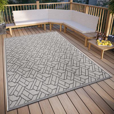 Teppich HANSE HOME "Eru", beige (beige,grau), B:63cm H:6mm L:120cm, Polypropylen (PP), Teppiche, strapazierfähig, pflegeleicht, robust, In- und Outdoor, wetterfest Image