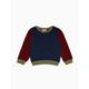 Navy Pernille Contrast Baby Sweatshirt