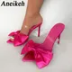 Aneikeh-Escarpins à talons hauts pour femmes sandales sexy pointues chaussures de soirée pour