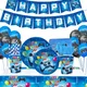 Kid Birthday Game Theme Party Supplies Decor Disposable Paper Plates Cup Napkin Video Game Table