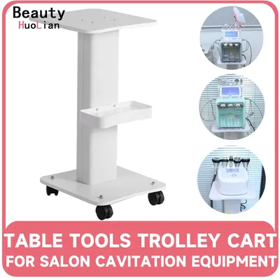 Multifunctional Beauty Salon Rolling Trolley Home Use Cart with Wheels Aluminum Stand Beauty