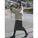 LOVE RING Lamb Wool Coat Female Short 2020 New Autumn and Winter Kore