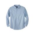 Men's Big & Tall KS Signature Wrinkle-Free Long-Sleeve Dress Shirt by KS Signature in Shadow Blue Arrow (Size 17 1/2 35/6)