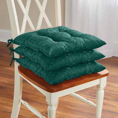 Jacquard Chair Pad by BrylaneHome in Hunter Green