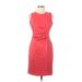 Calvin Klein Cocktail Dress - Sheath: Red Dresses - Women's Size 4