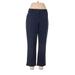Ann Taylor LOFT Casual Pants - Mid/Reg Rise: Blue Bottoms - Women's Size 6
