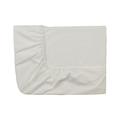 Essix Home Collection Fitted Sheet, Percale 80 Thread Count, Meringue, 160 x 200 cm