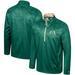 Men's Colosseum Green Colorado State Rams The Machine Half-Zip Jacket