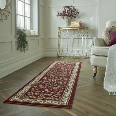 Läufer FLAIR RUGS "Sherborne", rot, B:60cm H:8mm L:300cm, Kunstfaser, Teppiche Image