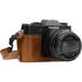 MegaGear Ever Ready PU Leather Half Case for Fujifilm X-T10, X-T20, X-T30 (Light Bro MG959