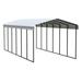 Arrow Carport, 12 ft. x 29 ft. x 9 ft. Metal in Blue/Gray | 126.75 H x 146 W x 344.5 D in | Wayfair CPH122909