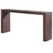 Hokku Designs Evagene 36.02" Solid Wood Console Table Wood in Brown | 36.02 H x 36.02 W x 63.89 D in | Wayfair 697EFD93BD224BD8BE72E421603023E0