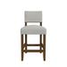 Red Barrel Studio® Open Back Counter Stool Wood/Upholstered in Brown | 38.5 H x 18.5 W x 23 D in | Wayfair 711F15E97F3F446E931448D4780F4F2C