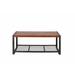 17 Stories 18.02 x 18.02 x 22.89_Console Coffee Table Wood/Metal in Brown | 18.02 H x 18.02 W x 22.89 D in | Wayfair