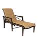 Woodard Andover Padded Sling Adjustable Chaise Lounge Metal in Gray | Outdoor Furniture | Wayfair 3Q0570-70-54A