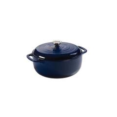 Lodge Enameled Cast Iron Dutch Oven Non Stick/Enameled Cast Iron/Cast Iron in Blue | 6 qt | Wayfair EC6D32