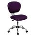 Flash Furniture Low-Back Task Chair, Solid Wood in Indigo | Wayfair H-2376-F-PUR-ARMS-GG