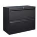 Latitude Run® 35.43 Wide 2 -Drawer File Cabinet Metal/Steel in Black/Gray | 28.7 H x 35.43 W x 17.72 D in | Wayfair