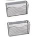 Rebrilliant Faulkner 13.13" W x 8.5" H x 3.75" D Single Pocket Office Mesh Wall Mount Hanging File Holder Organizer Metal in Gray | 2 | Wayfair