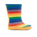 Hunter Original First Classic Rainbow Print Wellington Boots, Multi, Size 10 Younger